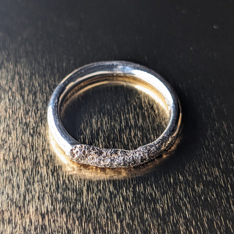 Ring Oval with structure 02 | Synergy | Summer Sale